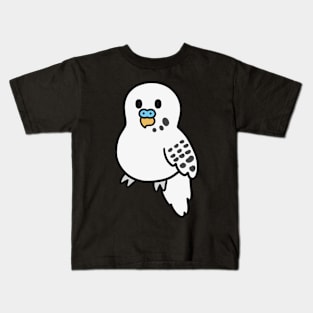 Cute White Budgie Kids T-Shirt